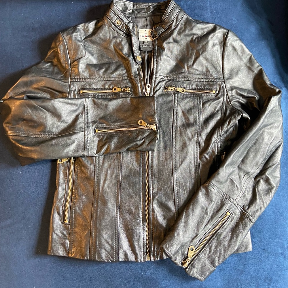 Thom Brown Leather Jacket (Black)